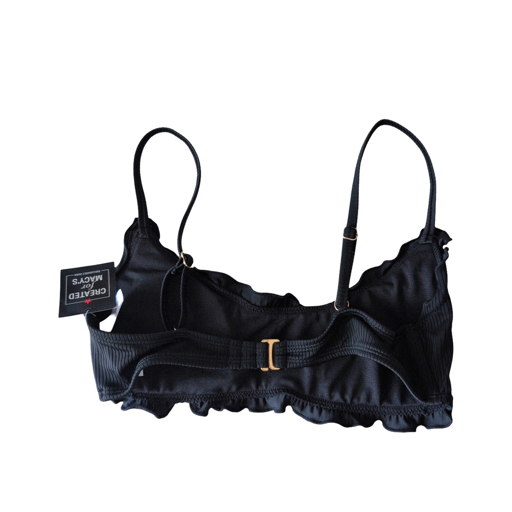 Black Ribbed Bralette - Picture 2 of 2